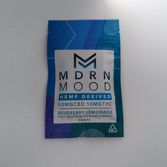 MDRN MOOD - 6 GUMMIES - 50mg CBD/10mg THC - BLUEBERRY LIMONADE