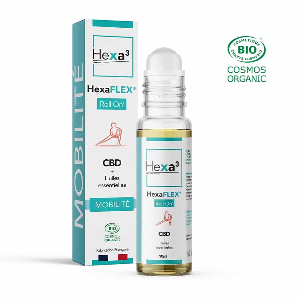 ROLL ON WITH ESSENTIAL OILS AND ORGANIC CBD MOBILITY HEXAFLEX - HEXA 3 10ml